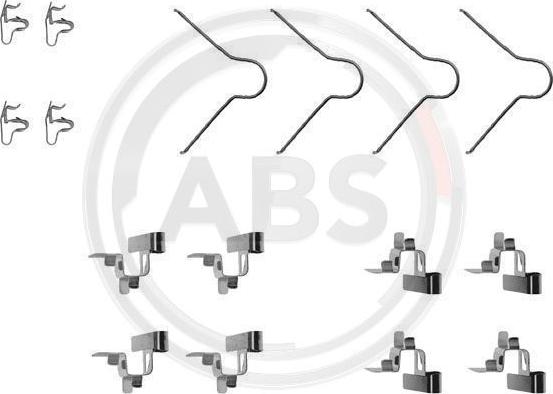 A.B.S. 1030Q - Комплектуючі, колодки дискового гальма autozip.com.ua