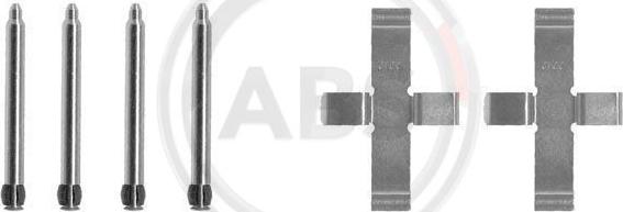 A.B.S. 1076Q - Комплектуючі, колодки дискового гальма autozip.com.ua