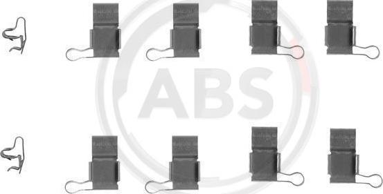 A.B.S. 1193Q - Комплектуючі, колодки дискового гальма autozip.com.ua