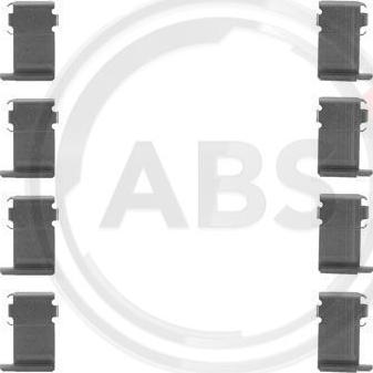 A.B.S. 1162Q - Комплектуючі, колодки дискового гальма autozip.com.ua