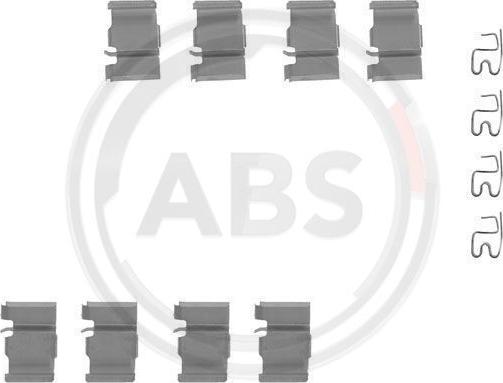 A.B.S. 1133Q - Комплектуючі, колодки дискового гальма autozip.com.ua