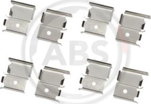 A.B.S. 1855Q - Комплектуючі, колодки дискового гальма autozip.com.ua
