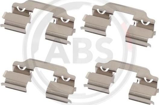 A.B.S. 1858Q - Комплектуючі, колодки дискового гальма autozip.com.ua
