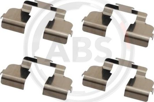 A.B.S. 1835Q - Комплектуючі, колодки дискового гальма autozip.com.ua