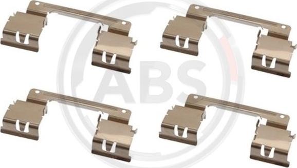 A.B.S. 1838Q - Комплектуючі, колодки дискового гальма autozip.com.ua