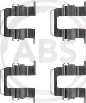 A.B.S. 1259Q - Комплектуючі, колодки дискового гальма autozip.com.ua