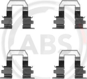 A.B.S. 1255Q - Комплектуючі, колодки дискового гальма autozip.com.ua