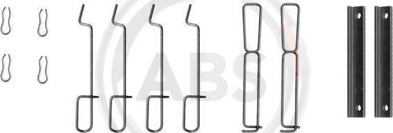 A.B.S. 1265Q - Комплектуючі, колодки дискового гальма autozip.com.ua
