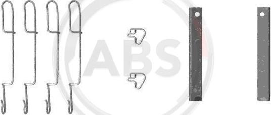 A.B.S. 1280Q - Комплектуючі, колодки дискового гальма autozip.com.ua