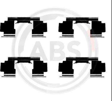 A.B.S. 1276Q - Комплектуючі, колодки дискового гальма autozip.com.ua