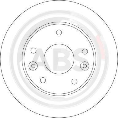 A.B.S. 17519 - Гальмівний диск autozip.com.ua