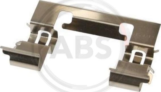 A.B.S. 1715Q - Комплектуючі, колодки дискового гальма autozip.com.ua