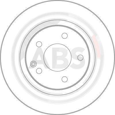 A.B.S. 17365 - Гальмівний диск autozip.com.ua