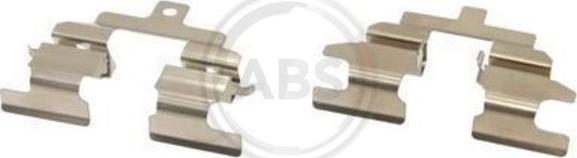 A.B.S. 1737Q - Комплектуючі, колодки дискового гальма autozip.com.ua