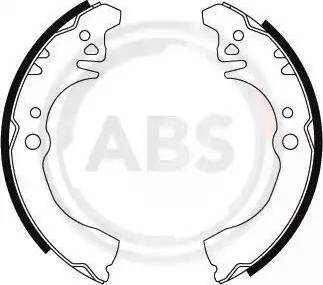 A.B.S. 8842 - Комплект гальм, барабанний механізм autozip.com.ua