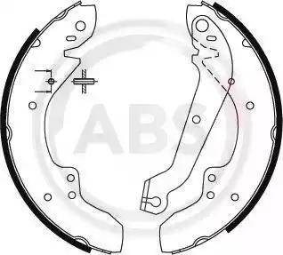 A.B.S. 8797 - Комплект гальм, барабанний механізм autozip.com.ua