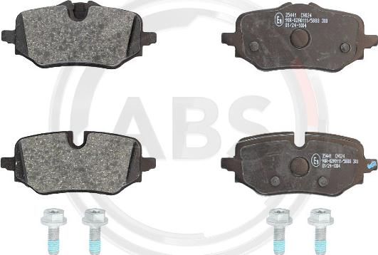 A.B.S. 35441 - Гальмівні колодки, дискові гальма autozip.com.ua