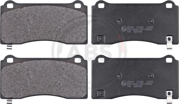 A.B.S. 35240 - Гальмівні колодки, дискові гальма autozip.com.ua