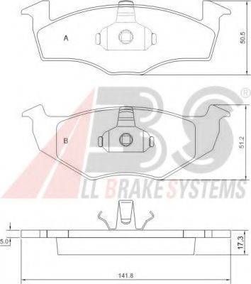 A.B.S. 36969 OE - Гальмівні колодки, дискові гальма autozip.com.ua