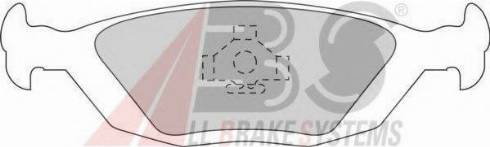 A.B.S. 36489/1 OE - Гальмівні колодки, дискові гальма autozip.com.ua