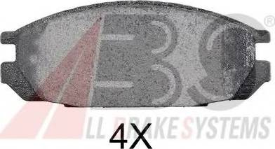 A.B.S. 36693 OE - Гальмівні колодки, дискові гальма autozip.com.ua