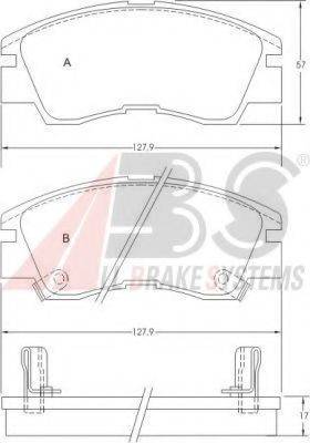 A.B.S. 36648 OE - Гальмівні колодки, дискові гальма autozip.com.ua