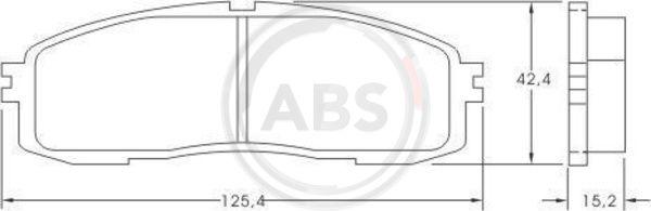 A.B.S. 36626 - Гальмівні колодки, дискові гальма autozip.com.ua