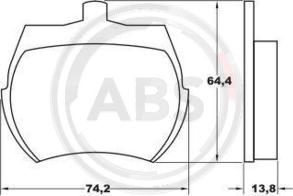 A.B.S. 36011 - Гальмівні колодки, дискові гальма autozip.com.ua