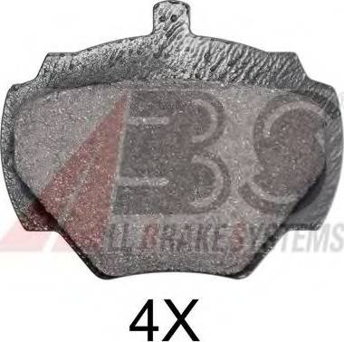 A.B.S. 36125 OE - Гальмівні колодки, дискові гальма autozip.com.ua