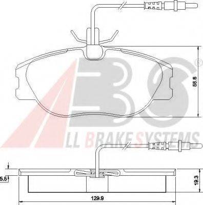 A.B.S. 36899 OE - Гальмівні колодки, дискові гальма autozip.com.ua