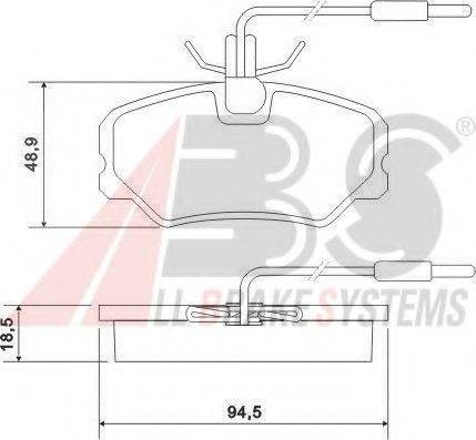 A.B.S. 36879 OE - Гальмівні колодки, дискові гальма autozip.com.ua