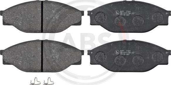 A.B.S. 36761 - Гальмівні колодки, дискові гальма autozip.com.ua