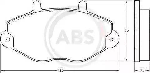 A.B.S. 36785 OE - Гальмівні колодки, дискові гальма autozip.com.ua