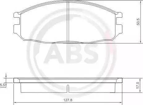 A.B.S. 36776 - Гальмівні колодки, дискові гальма autozip.com.ua