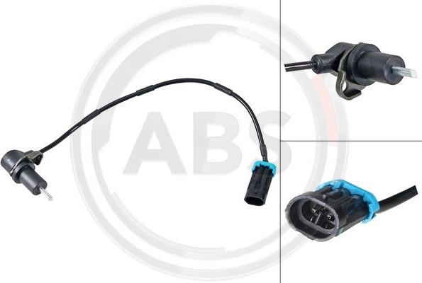 A.B.S. 31590 - Датчик ABS, частота обертання колеса autozip.com.ua