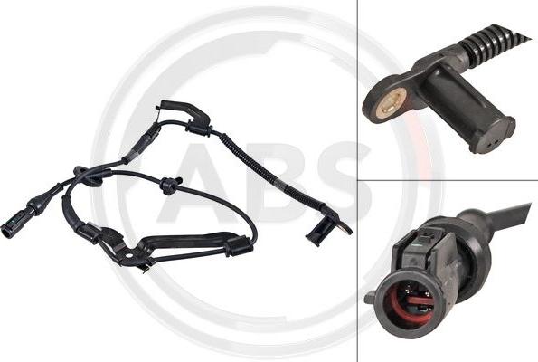 A.B.S. 31628 - Датчик ABS, частота обертання колеса autozip.com.ua