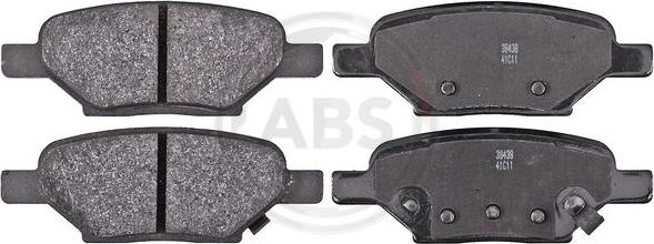 A.B.S. 38438 - Гальмівні колодки, дискові гальма autozip.com.ua