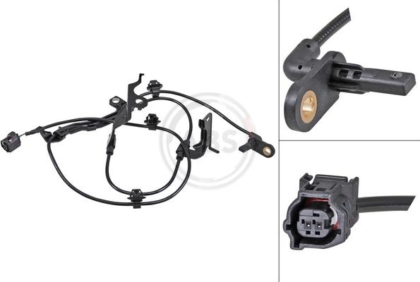 A.B.S. 33001 - Датчик ABS, частота обертання колеса autozip.com.ua