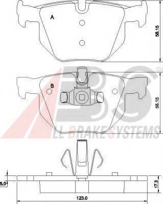 A.B.S. 37410 OE - Гальмівні колодки, дискові гальма autozip.com.ua