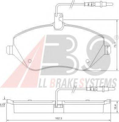 A.B.S. 37431 OE - Гальмівні колодки, дискові гальма autozip.com.ua