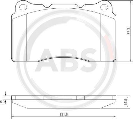 A.B.S. 37479 - Гальмівні колодки, дискові гальма autozip.com.ua