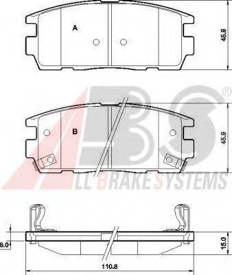 A.B.S. 37583 OE - Гальмівні колодки, дискові гальма autozip.com.ua