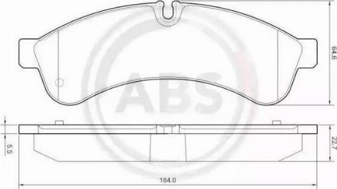 A.B.S. 37681 - Гальмівні колодки, дискові гальма autozip.com.ua