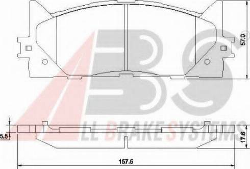 A.B.S. 37677 OE - Гальмівні колодки, дискові гальма autozip.com.ua