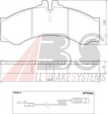 A.B.S. 37000 OE - Гальмівні колодки, дискові гальма autozip.com.ua