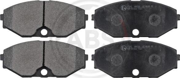 A.B.S. 37161 - Гальмівні колодки, дискові гальма autozip.com.ua