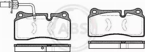 A.B.S. 37742 - Гальмівні колодки, дискові гальма autozip.com.ua