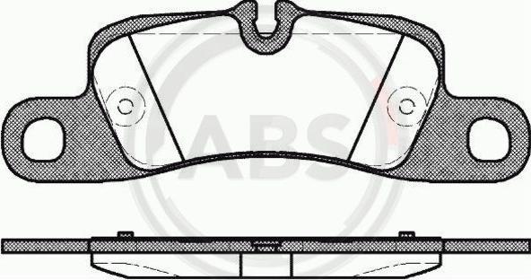 A.B.S. 37725 - Гальмівні колодки, дискові гальма autozip.com.ua