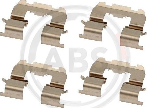 A.B.S. 2016Q - Комплектуючі, колодки дискового гальма autozip.com.ua