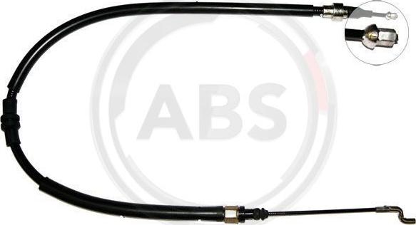 A.B.S. K12706 - Трос ручного гальма вир-во ABS autozip.com.ua